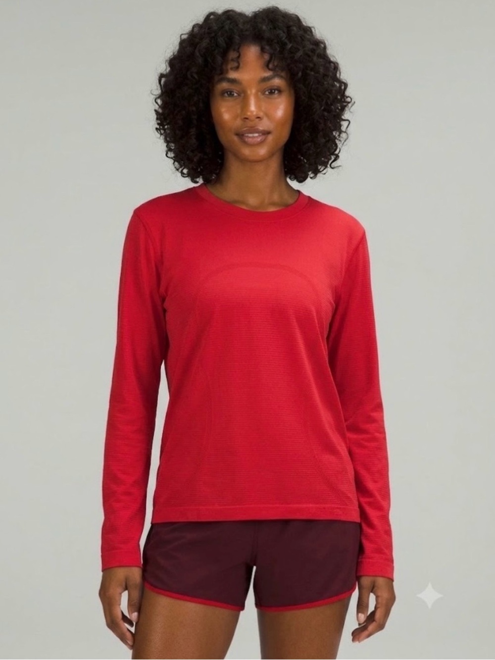 🍋 NWT Lululemon Swiftly Relaxed Long Sleeve Size 8 Oxford Red